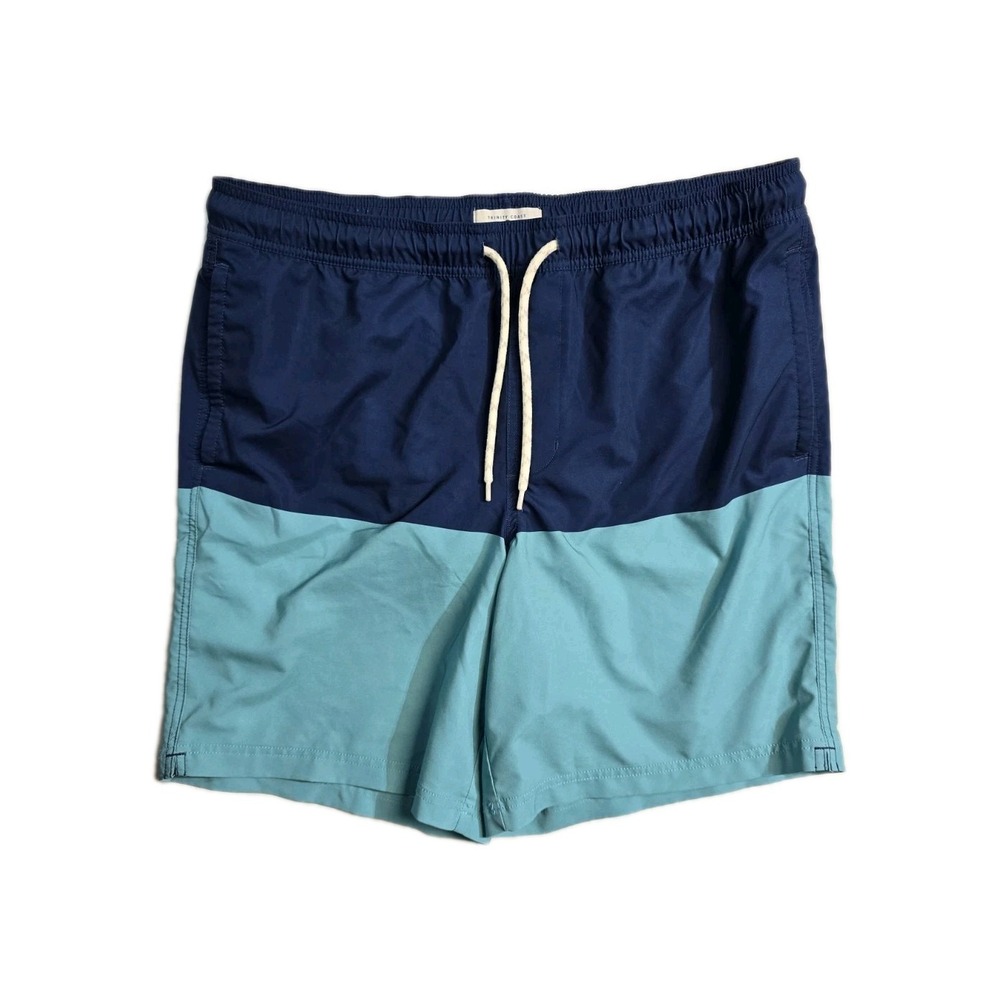 Trinity‎ Coast Swim Trunks Blue Two-Tone XLT Men's Drawstrings Lined